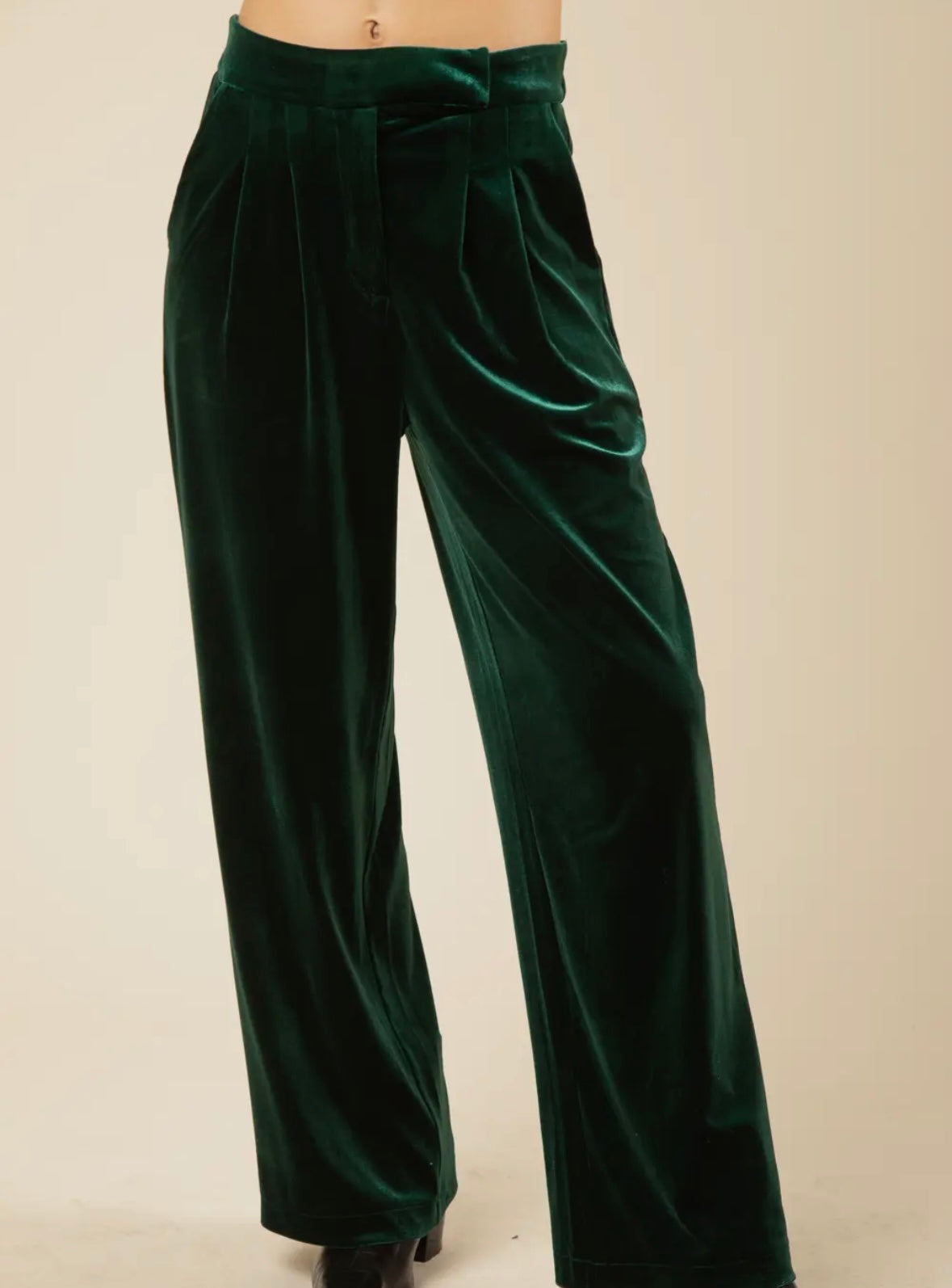 Party Ready Velvet Pants, Hunter