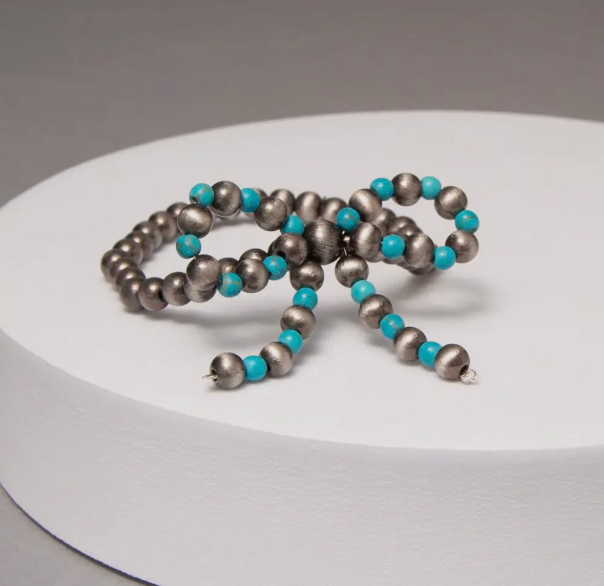 Western Beaded Bracelet w/Bow Accent