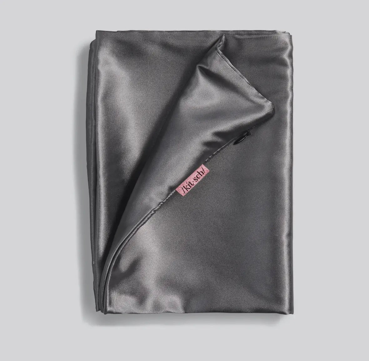 Satin Pillowcase, Charcoal