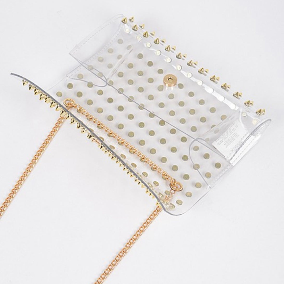 Clear Studded Crossbody