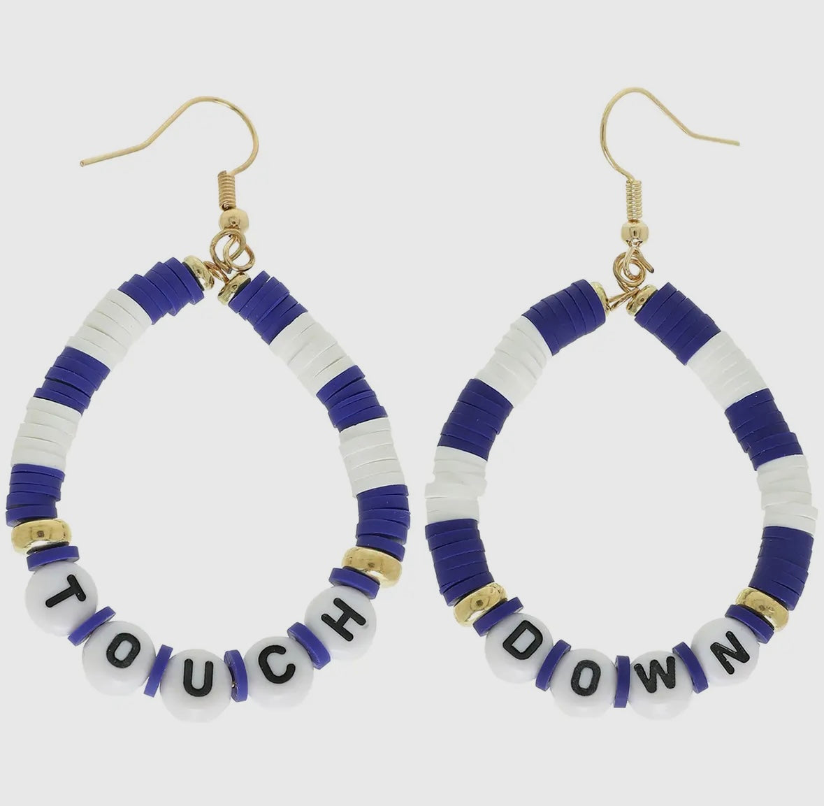 Game Day Teardrop Hoop Earrings