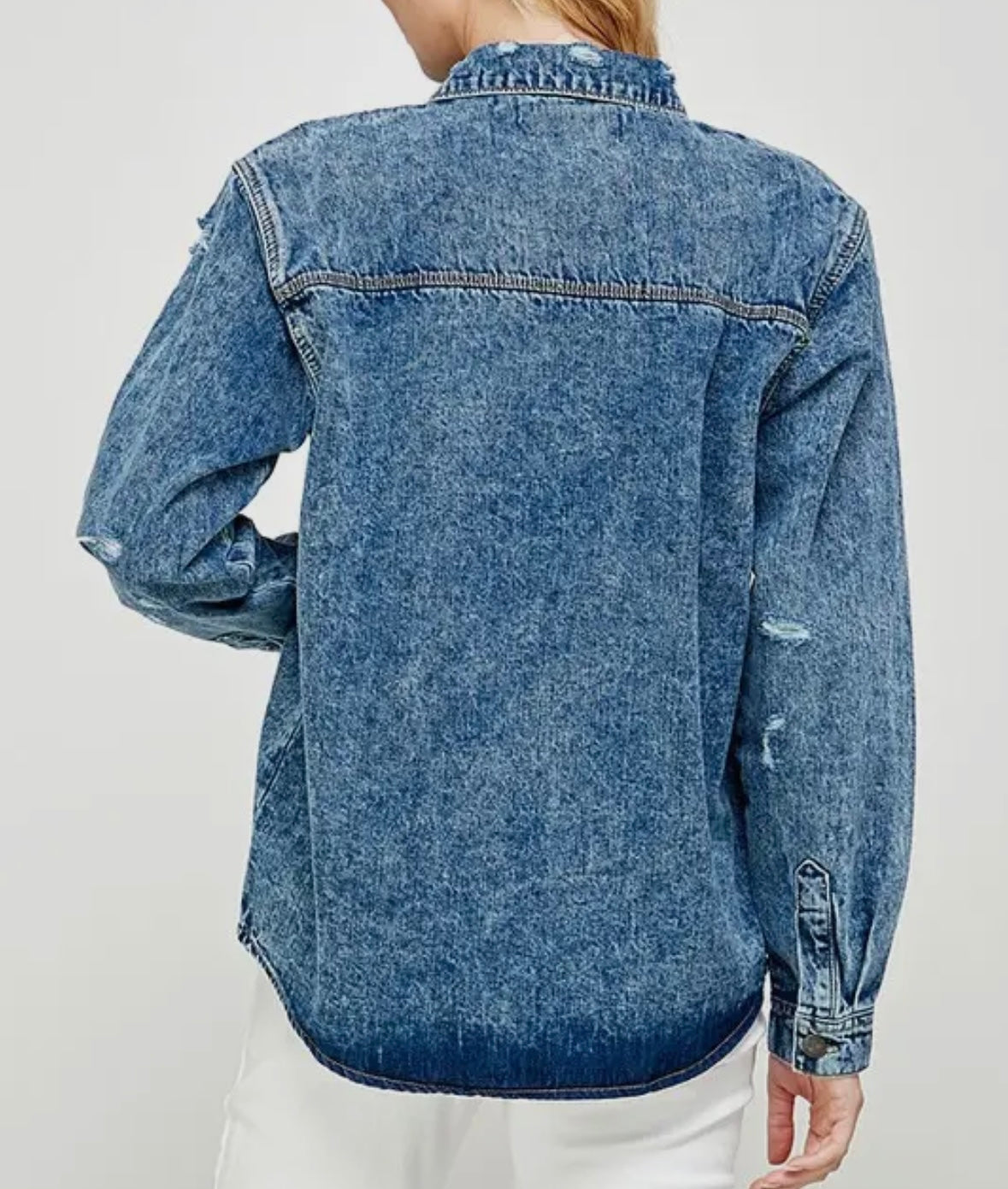 Where It Ends Denim Shirt