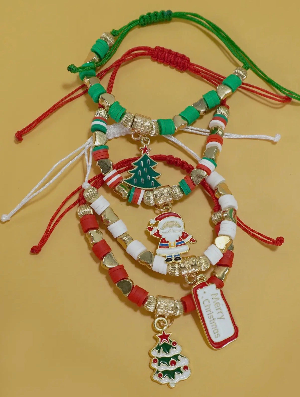 Christmas Charm Bracelet Set of 4
