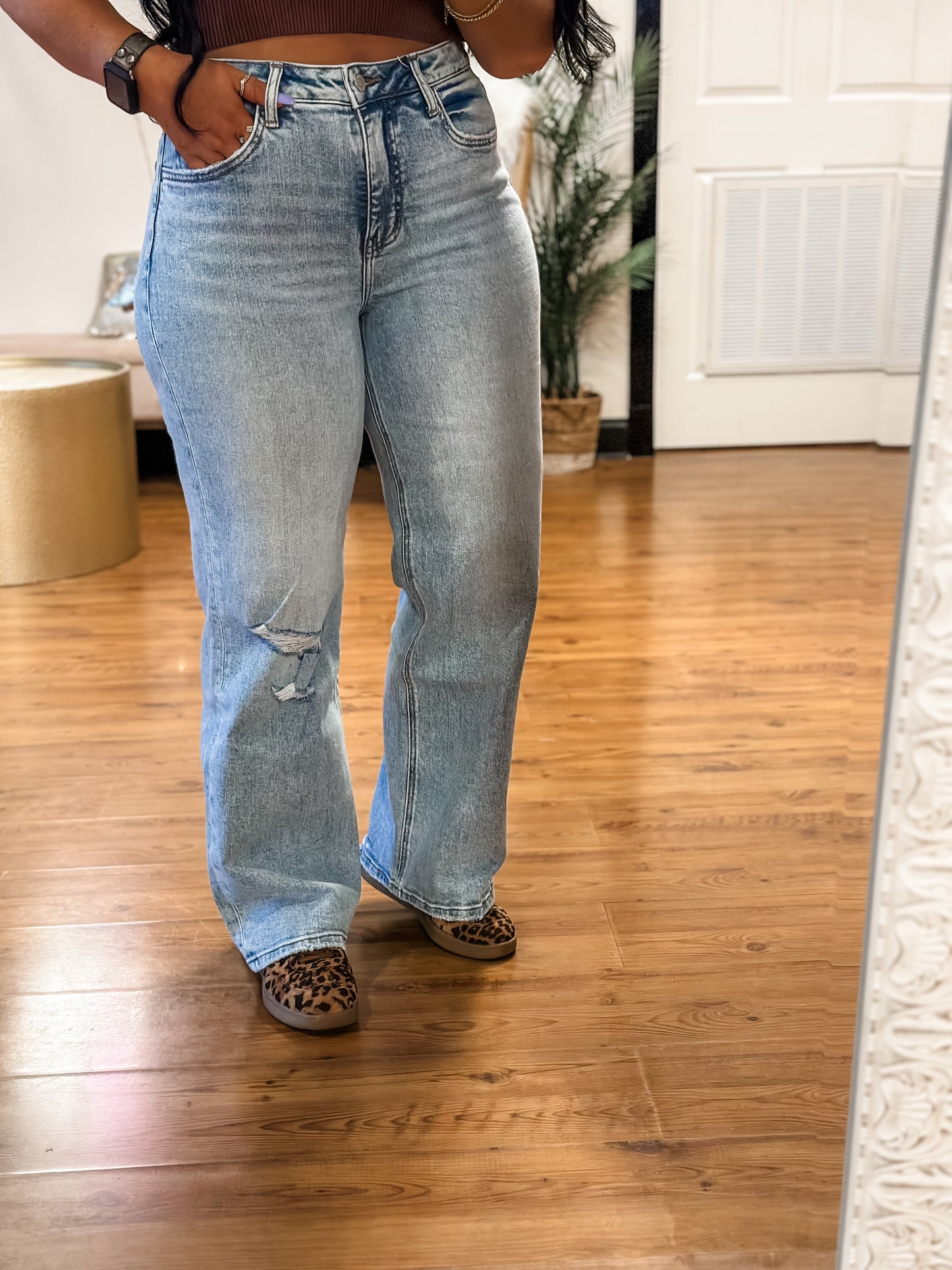Luci Tummy Control Wide Leg Jeans