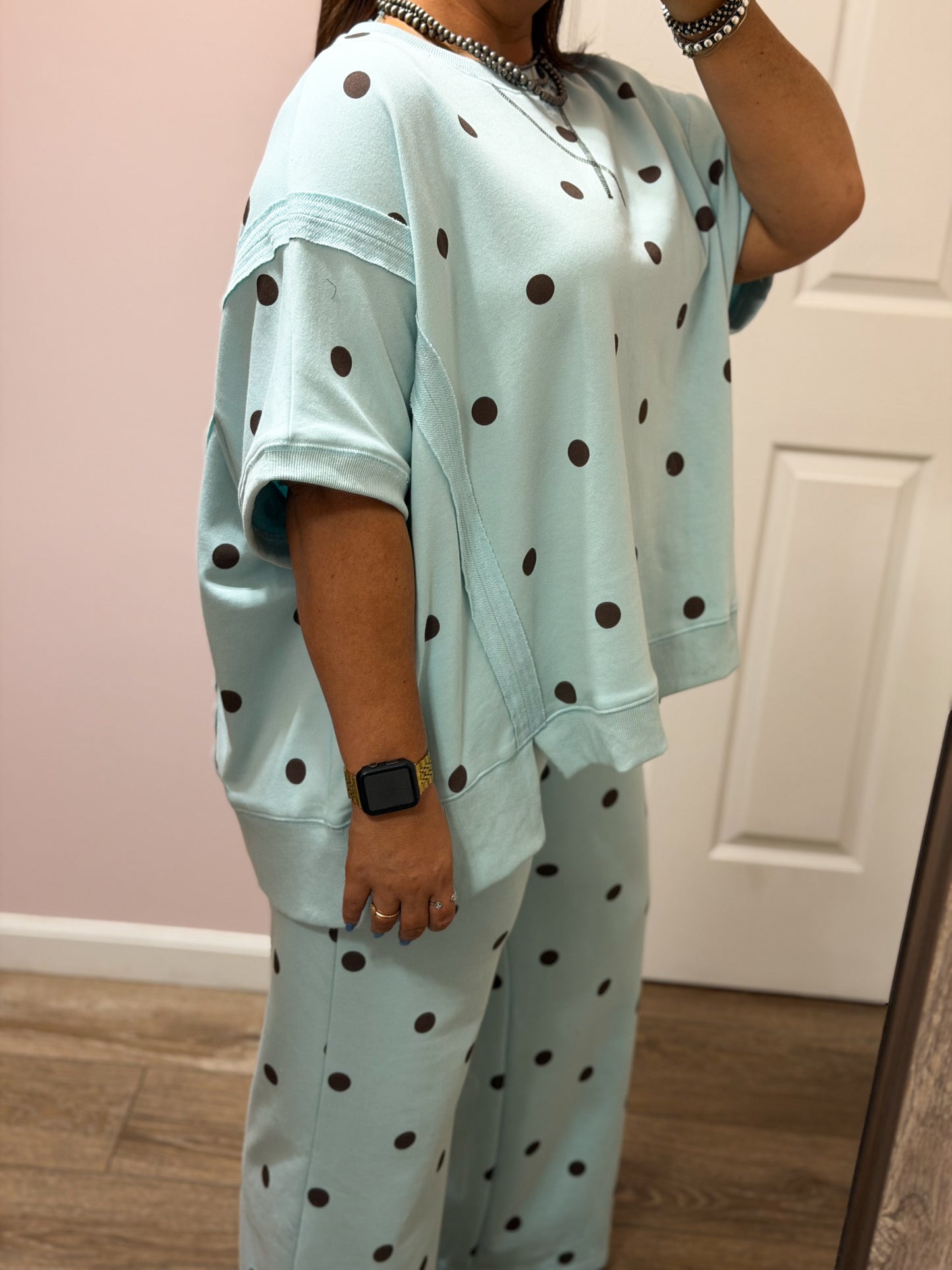 Serenity Polka Dot Lounge Set