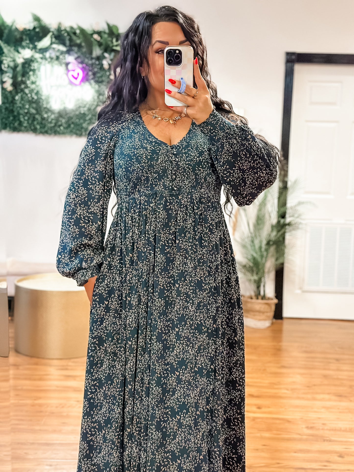 Sadie Smocked Floral Dress