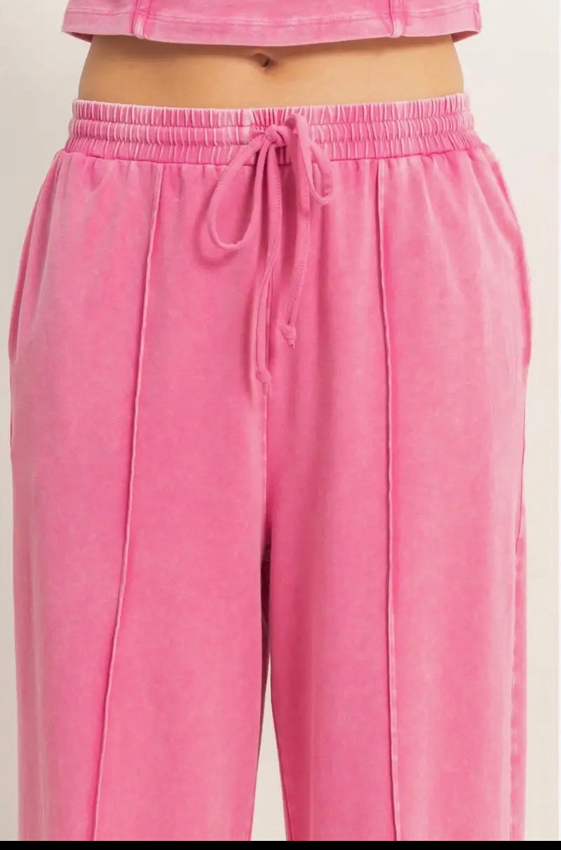 Up For Anything Two Piece Set, Fuchsia