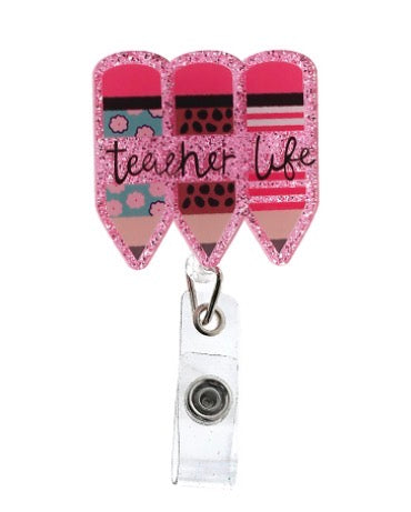 “Teacher Life” Badge Holder