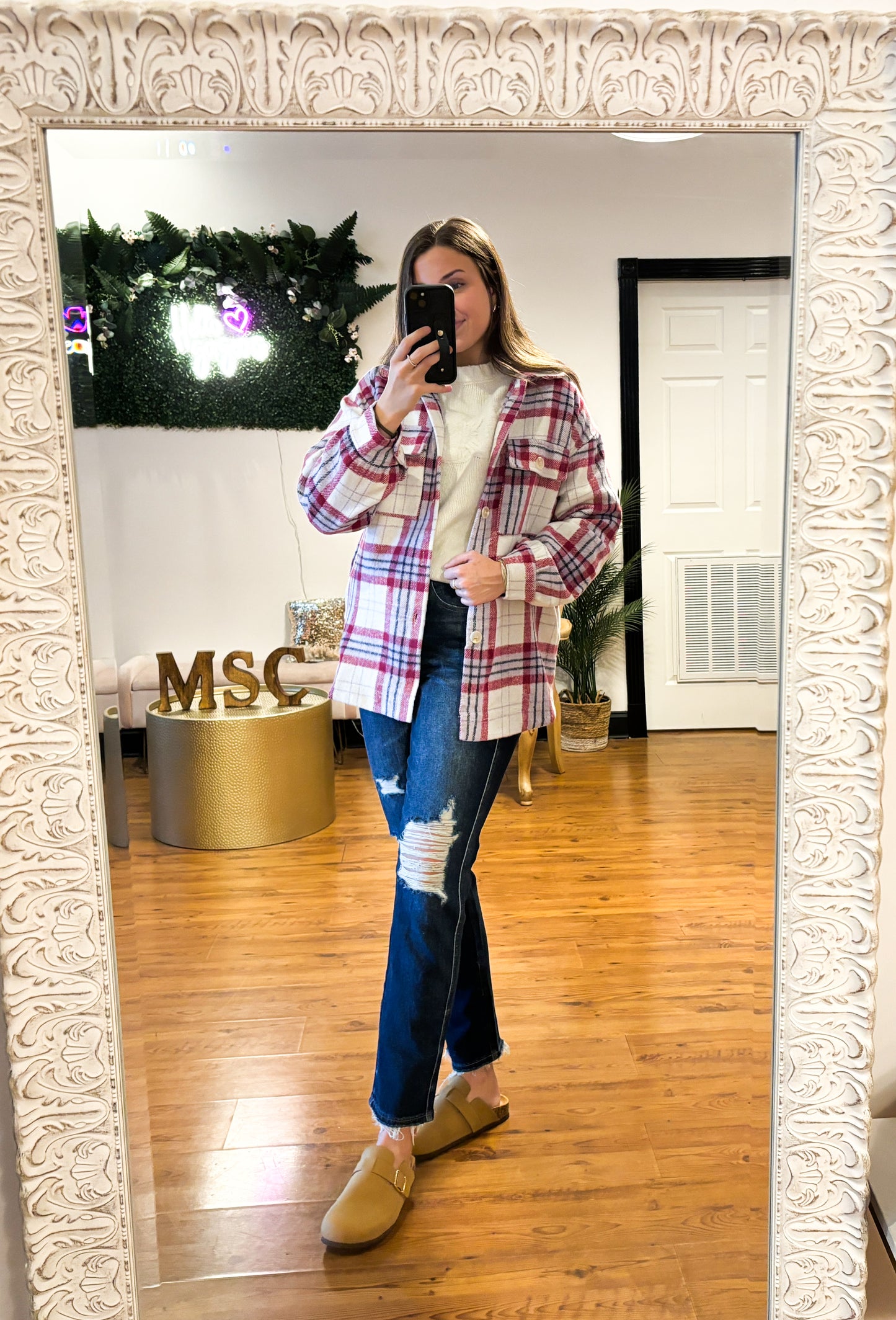 Endless Journey Plaid Shacket