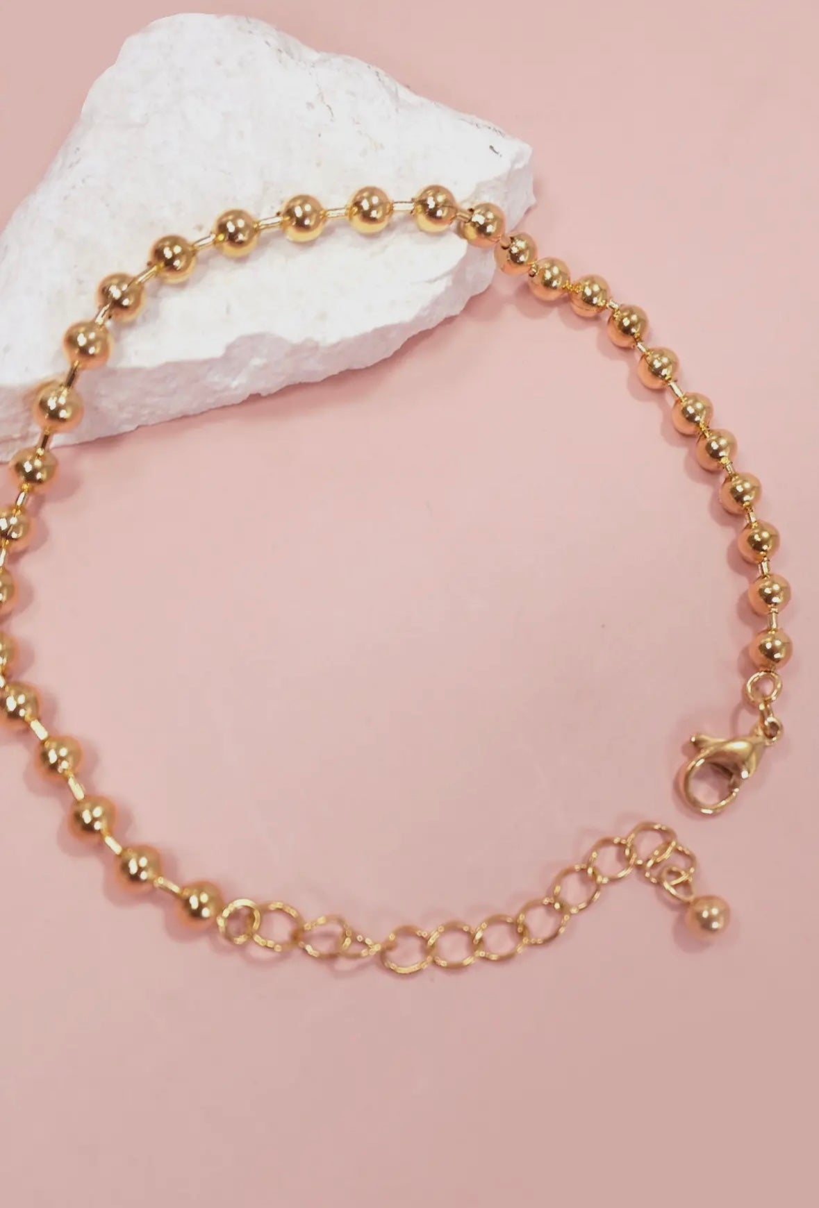 18K Gold Plated Ball Chain Bracelet