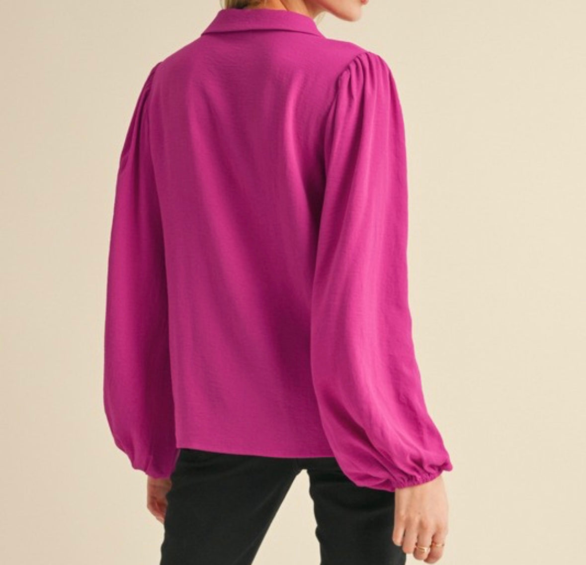 Bow Ties Bubble Sleeve Top