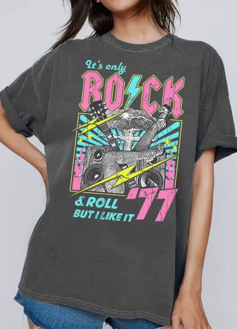 Rock N Roll Guitar Tee