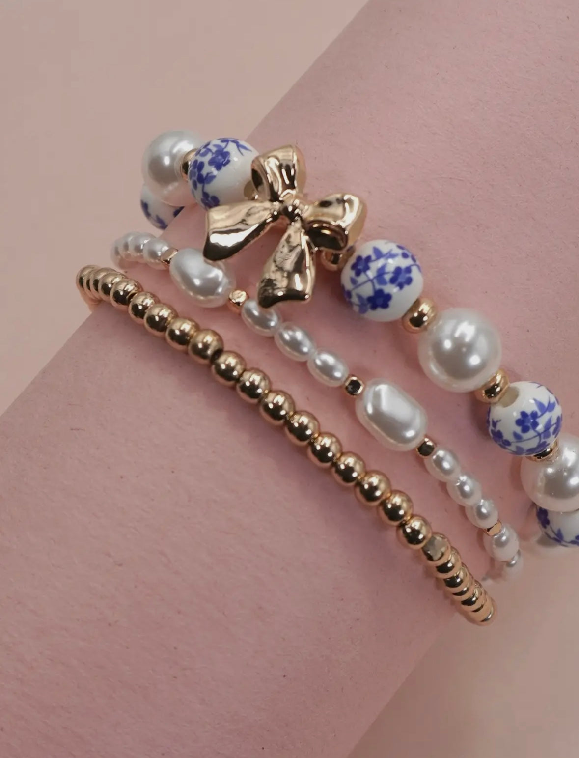 Ceramic & Porcelain Bracelet Set