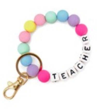 “TEACHER” Bracelet Keychain