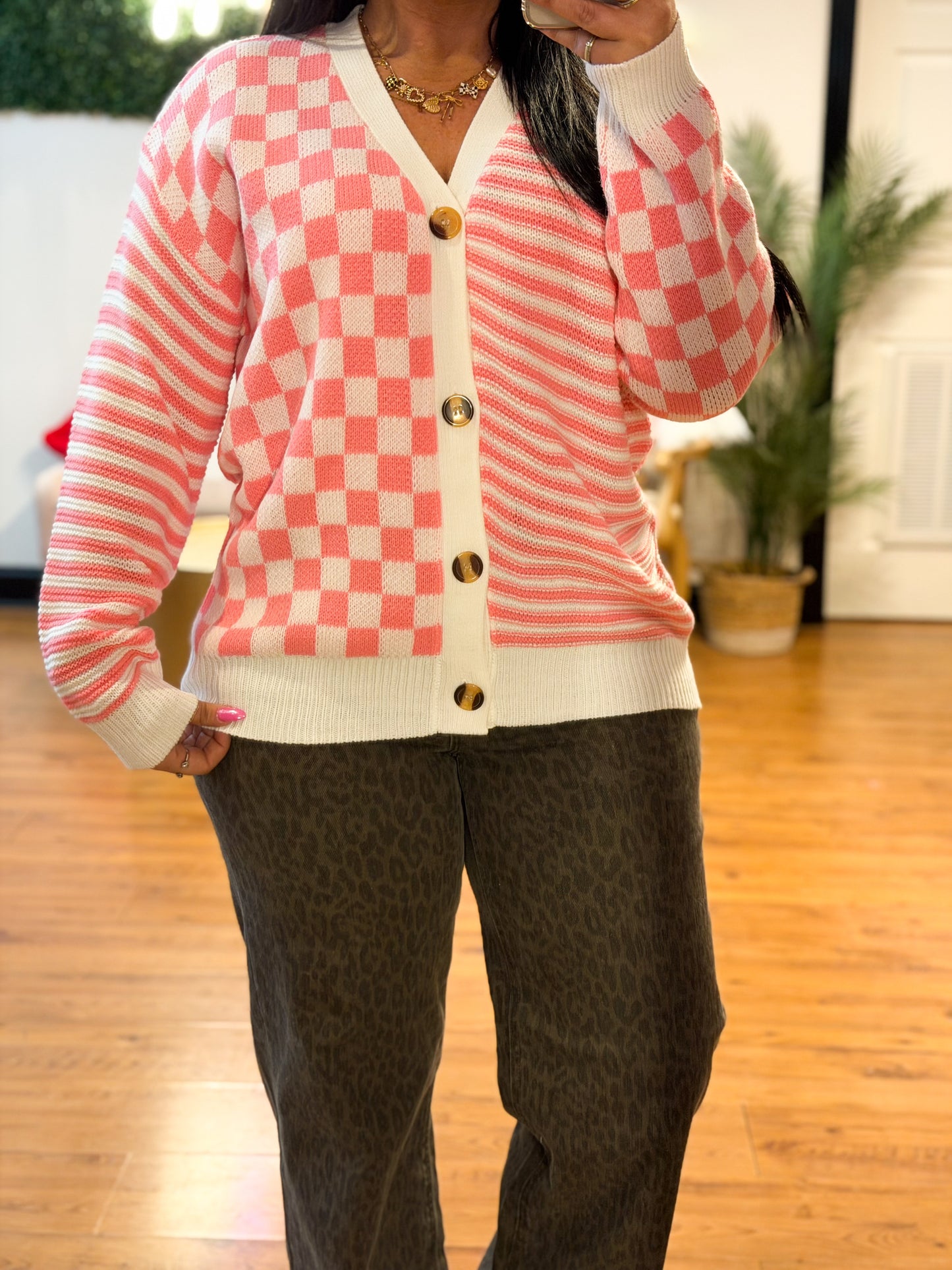 Mixed Media Cardigan