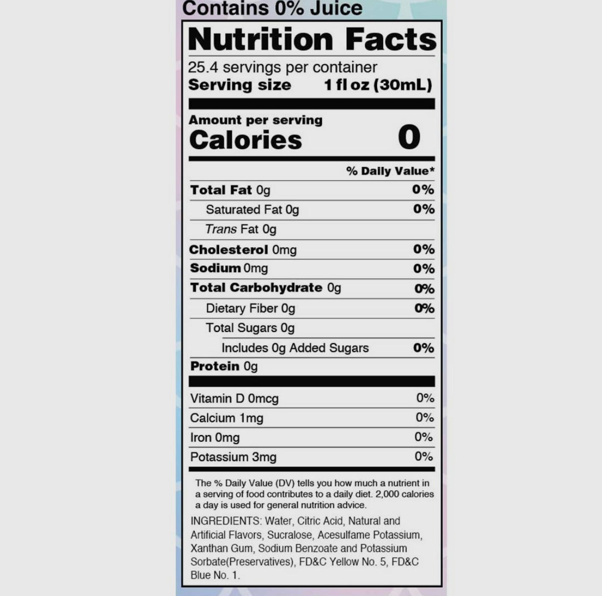 Sugar Free Mermaid Syrup