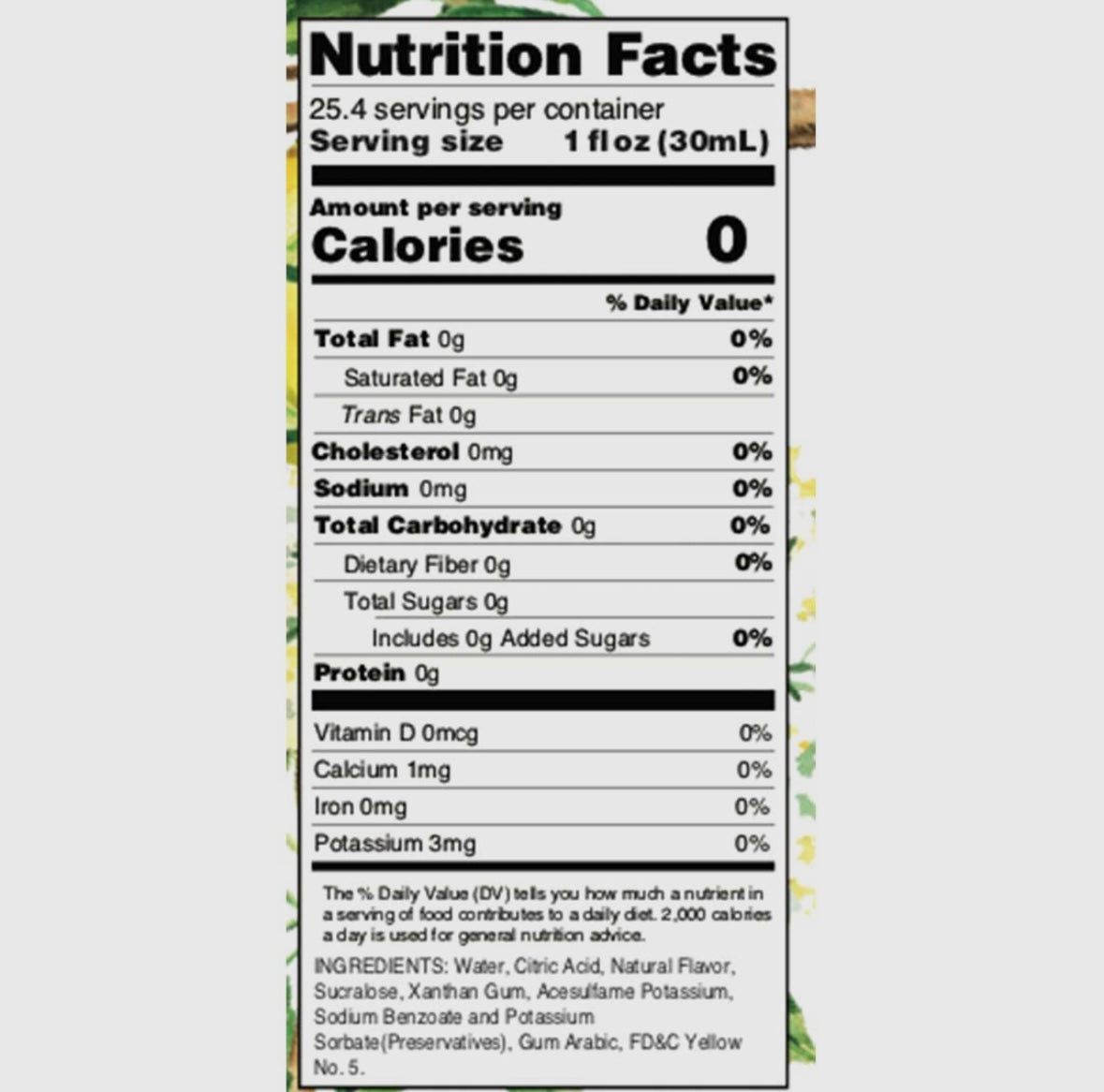 Sugar Free Lemon Elderflower Syrup