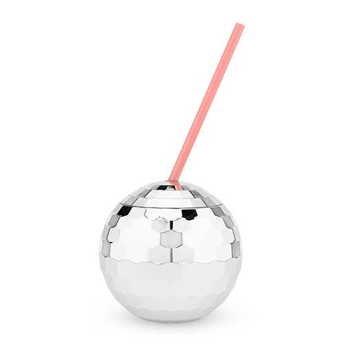 Silver Disco Ball Drink Tumblers
