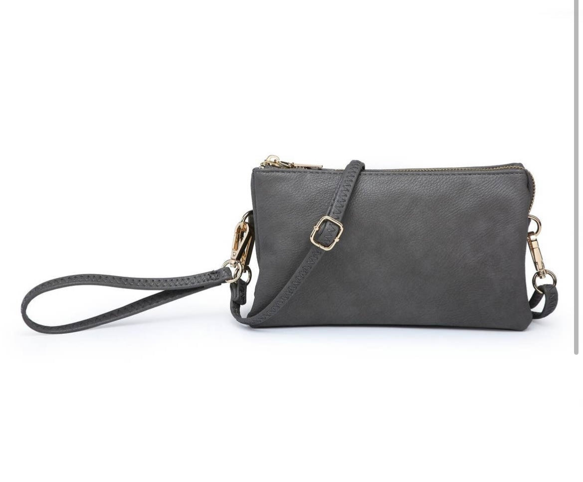 Riley 3 Compartment Crossbody/Wristlet
