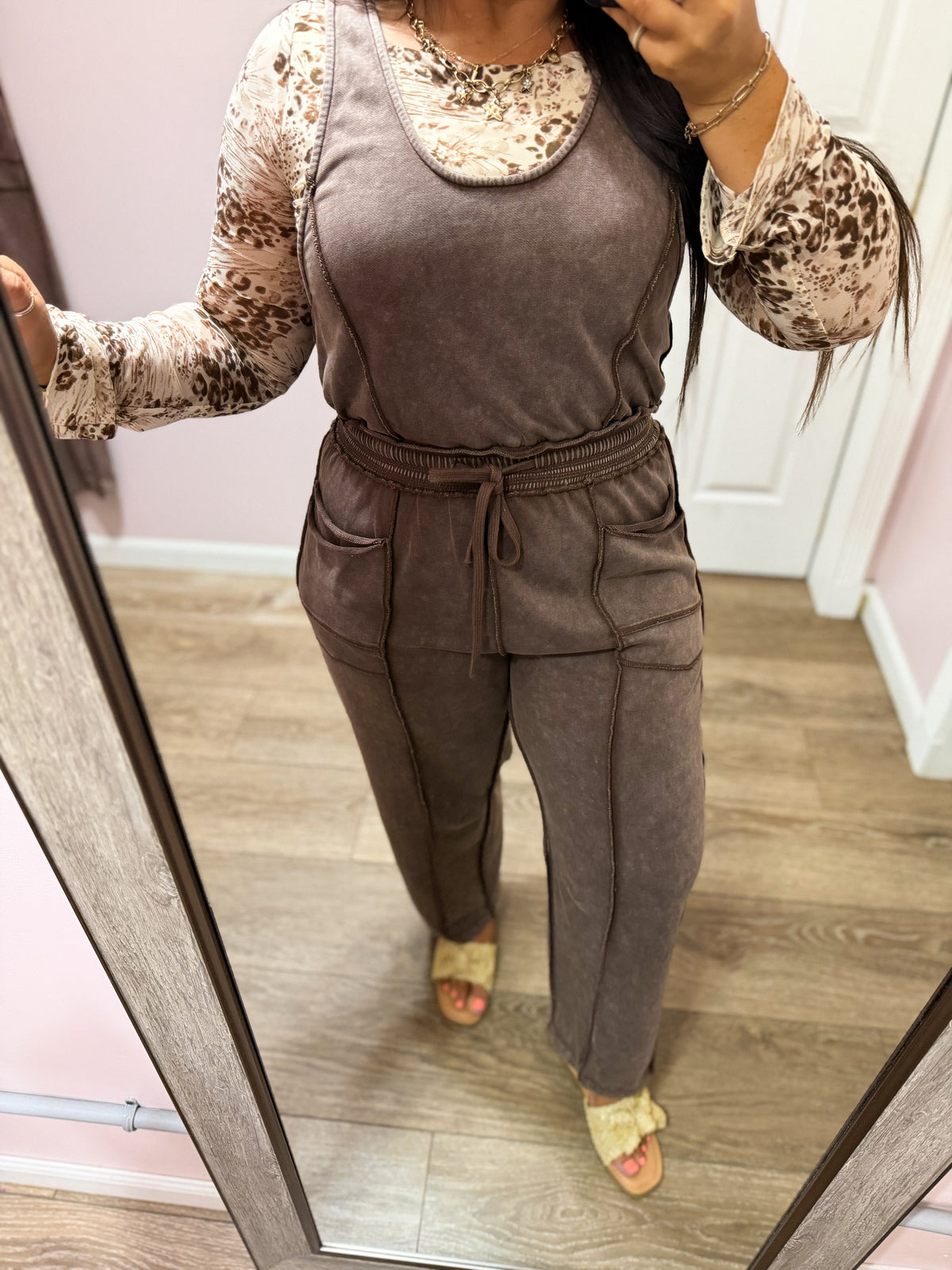Jackie Mineral Wash Jumpsuit