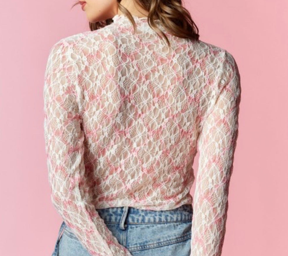Coquette Bow Lace Top