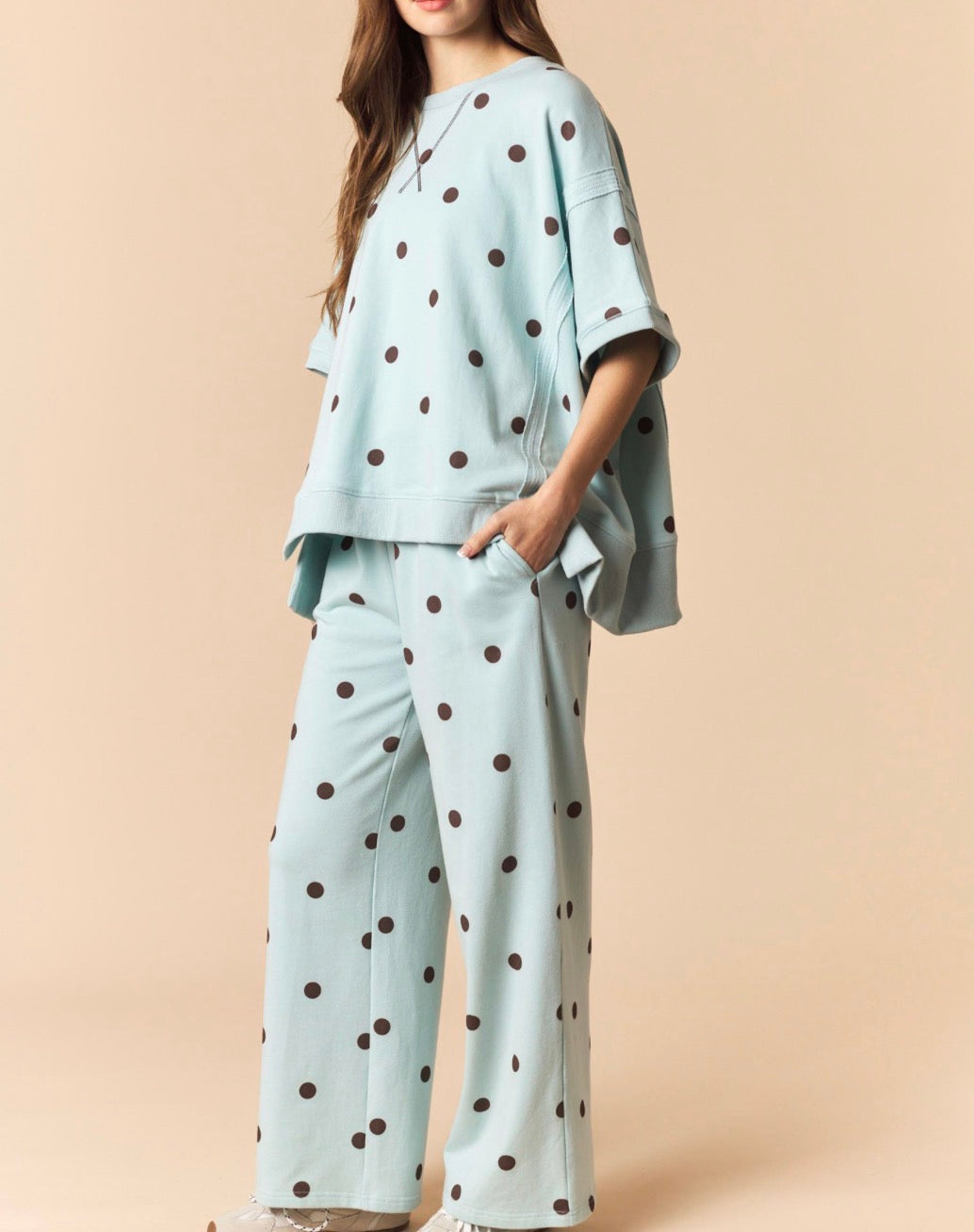Serenity Polka Dot Lounge Set