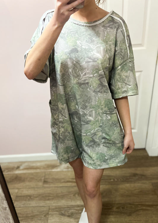 Backwoods Camo Romper