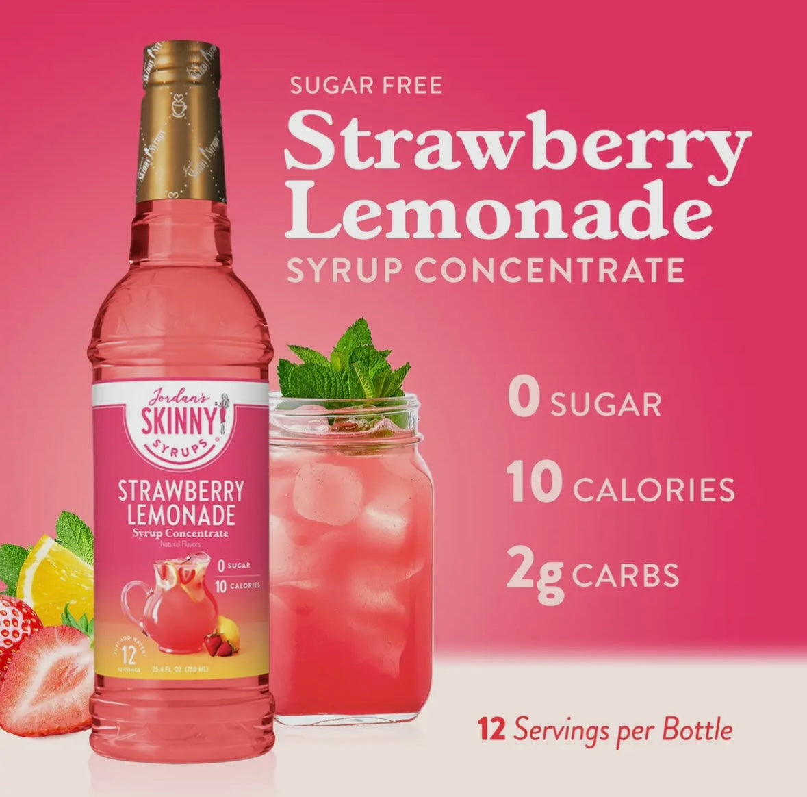 Strawberry Lemonade Syrup Concentrate