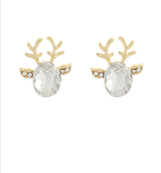 Glitzy Reindeer Earrings