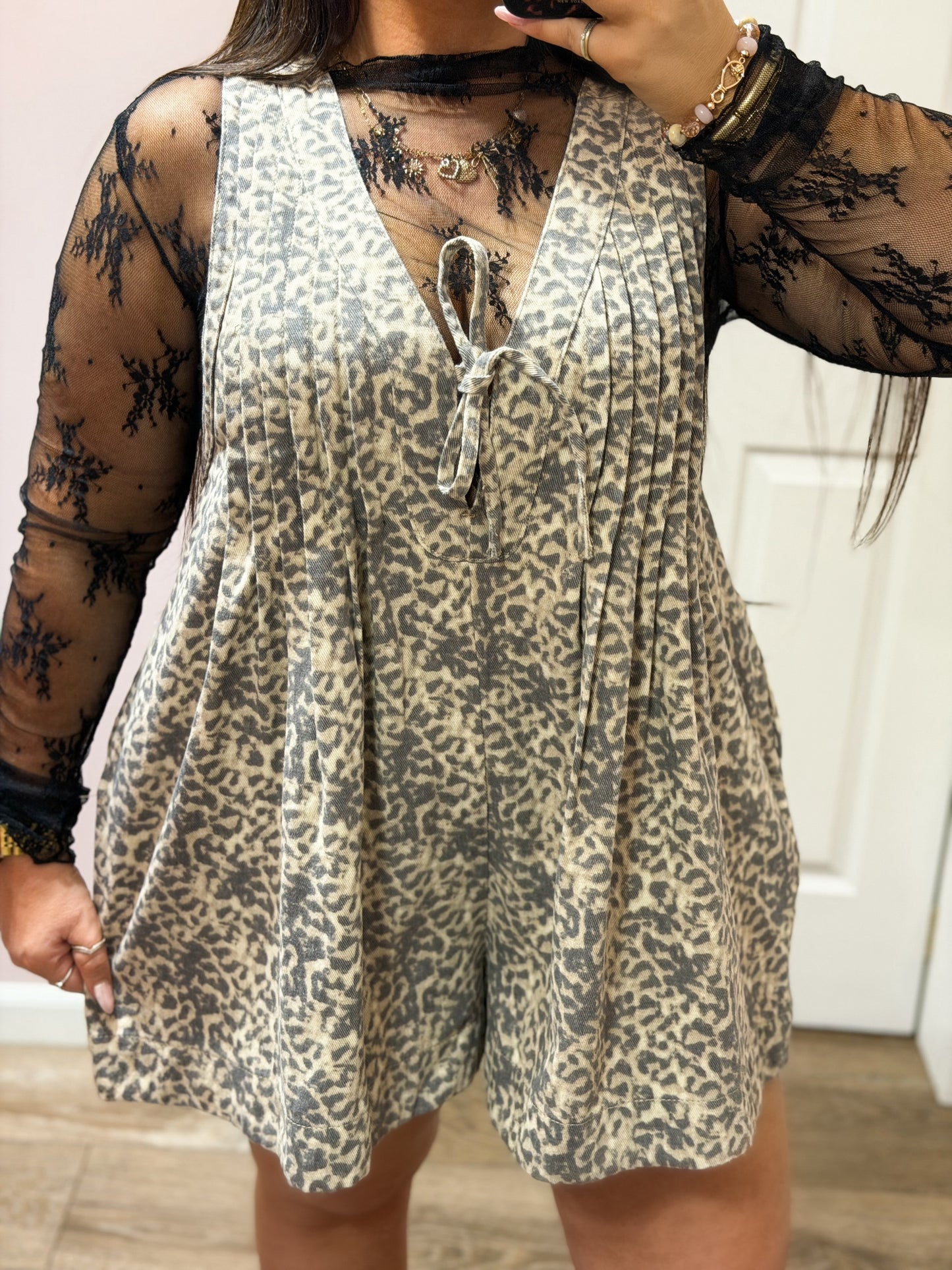 Little Miss Leopard Romper