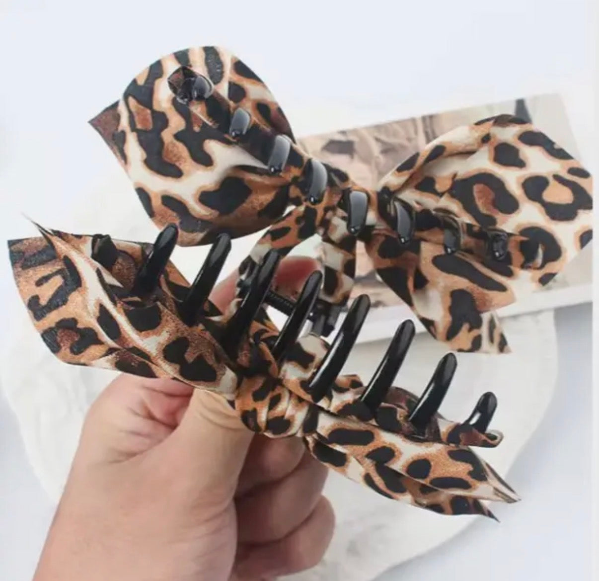 Fabric Bow Hair Clip