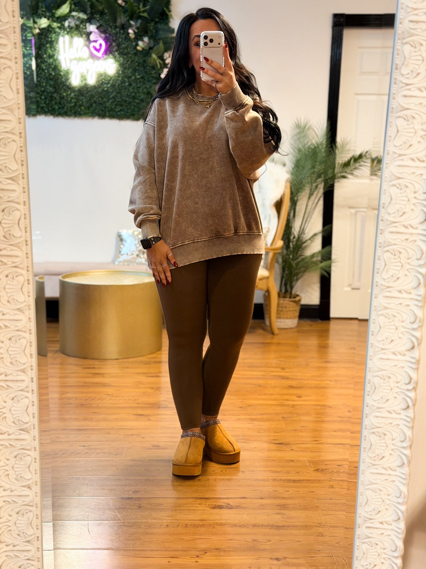 Cozy Comfort Sweatshirt, Mocha