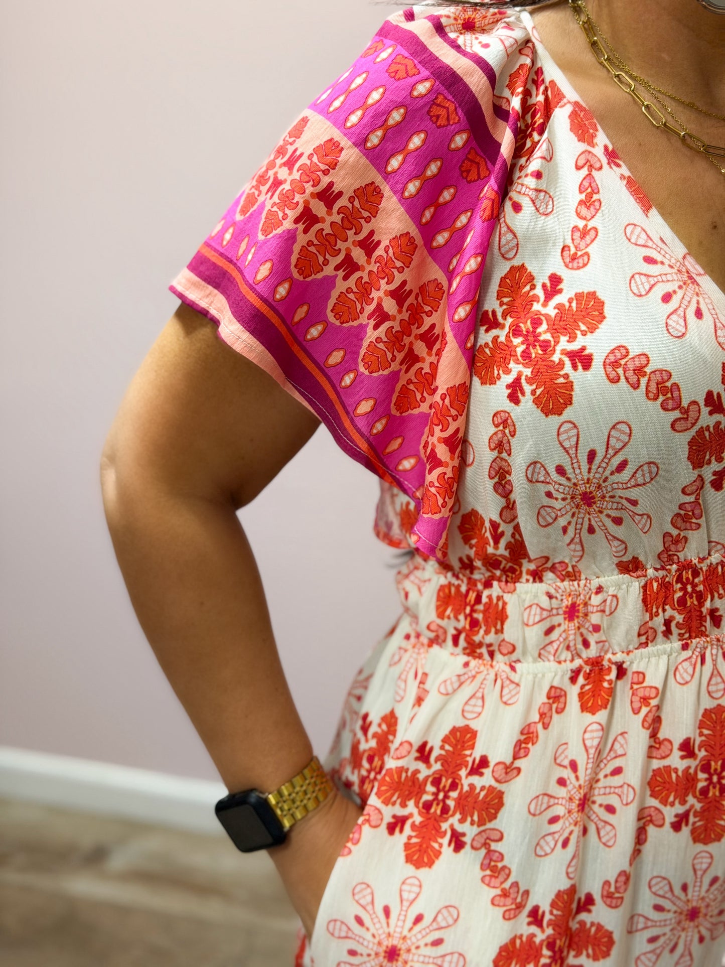 Give Me A Reason Flutter Sleeve Maxi Dress