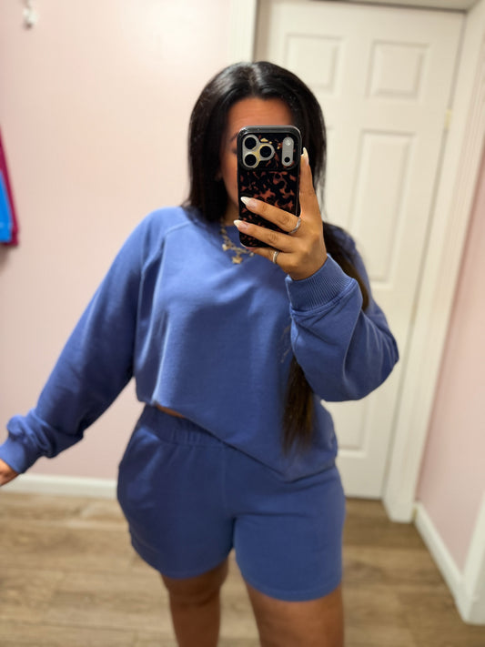 Weekend Ready Washed Set, Navy
