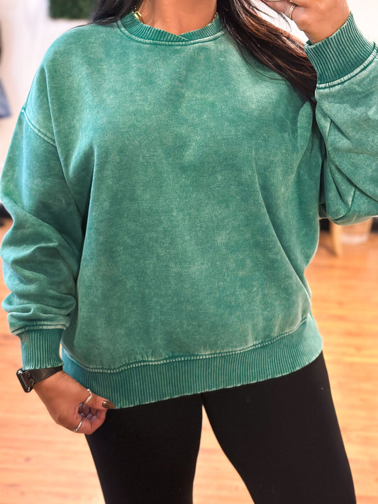 Cozy Comfort Sweatshirt, Forest