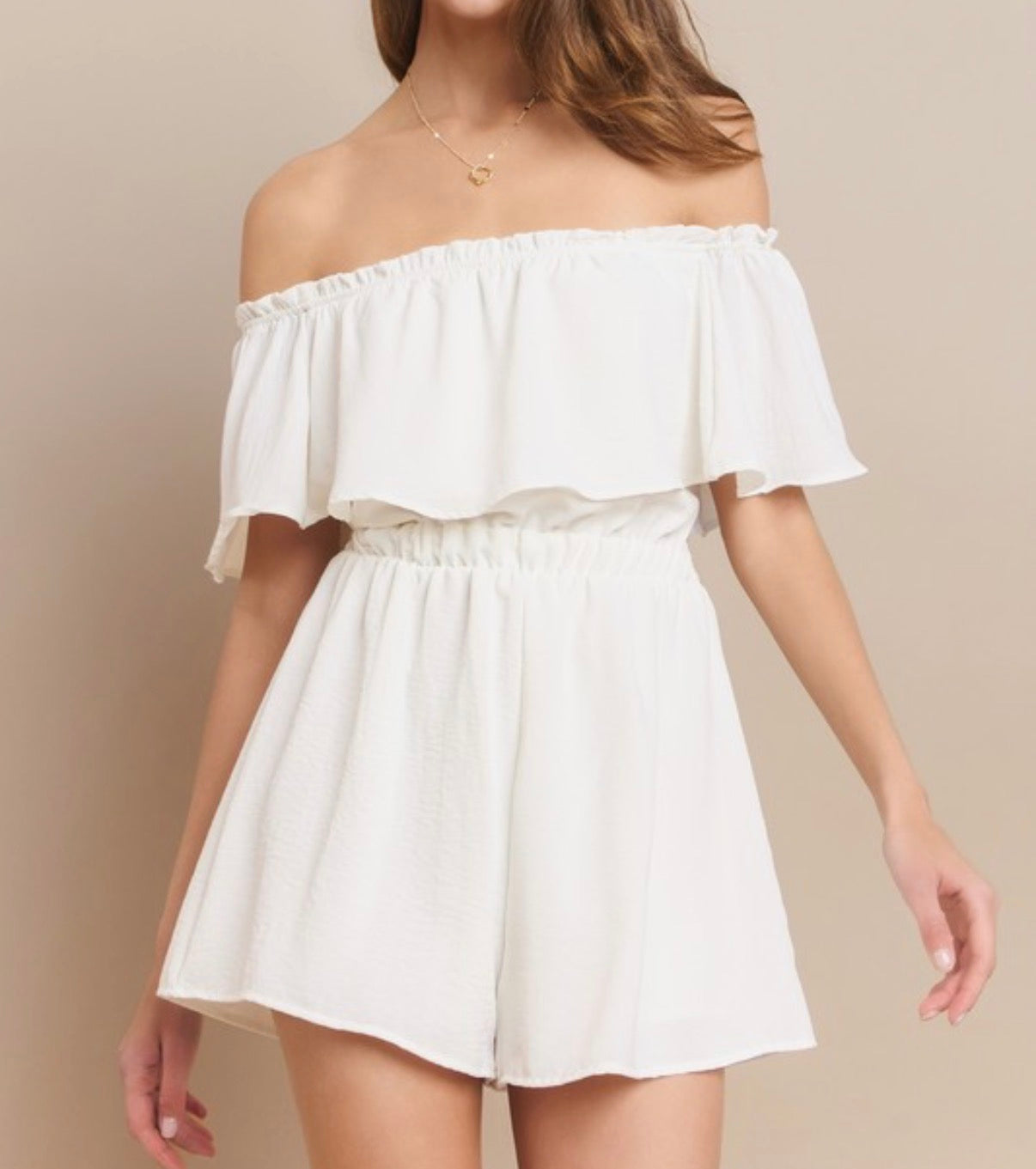 Softly Flowing Crepe Romper