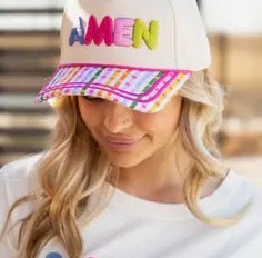 “Amen” Plaid Bill Hat