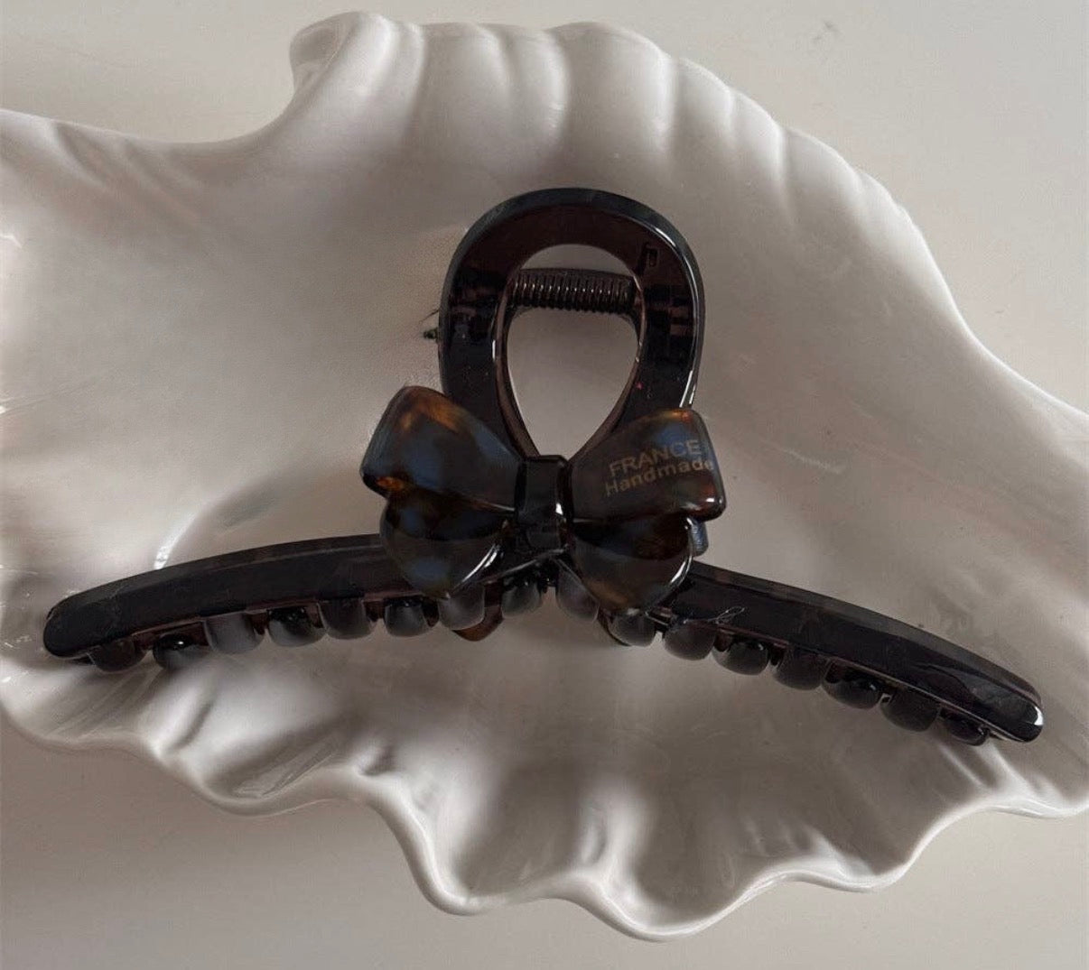 Bow Adorned Hair Claw Clip