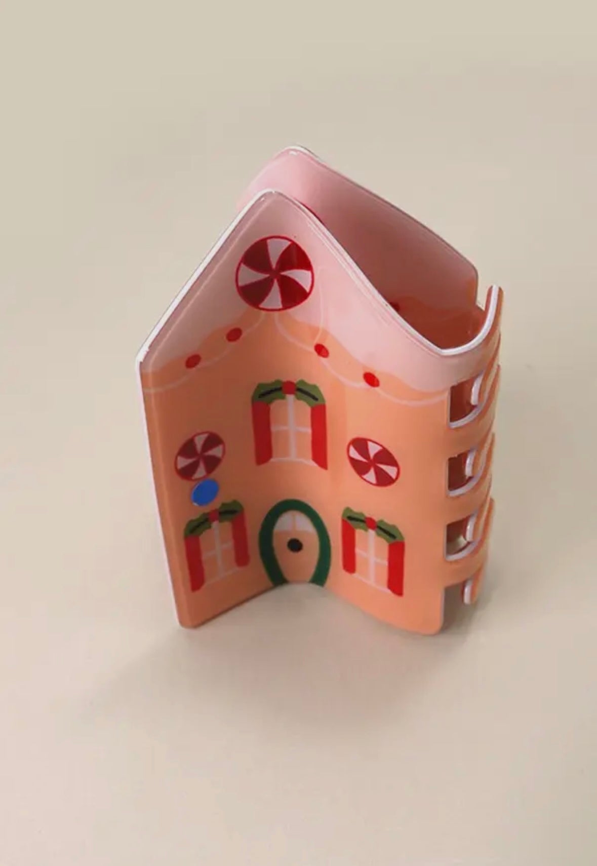 Gingerbread House Claw Clip