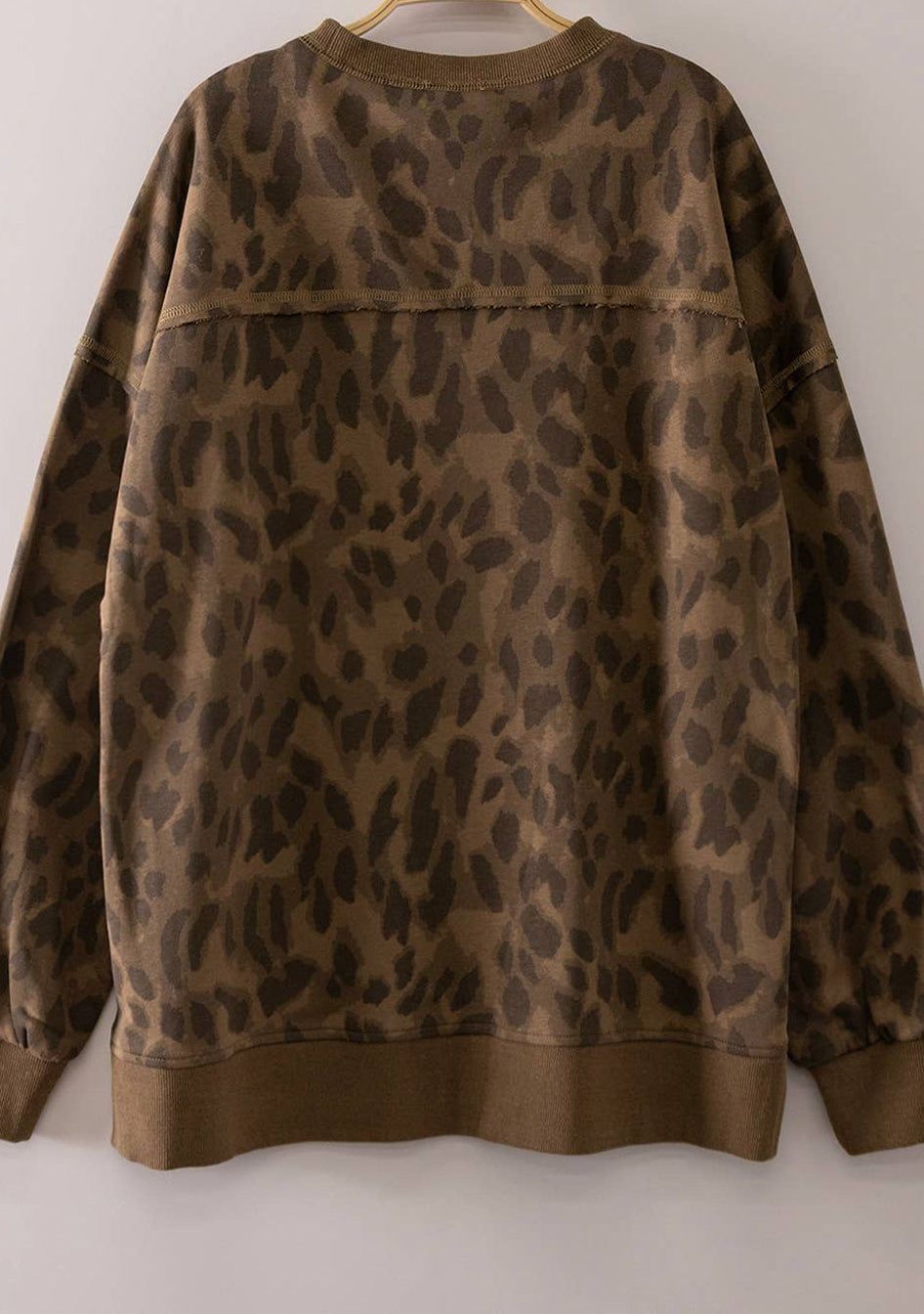 Abstract Leopard Crewneck
