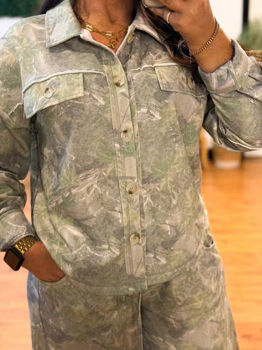 Hidden Hills Camo Shacket