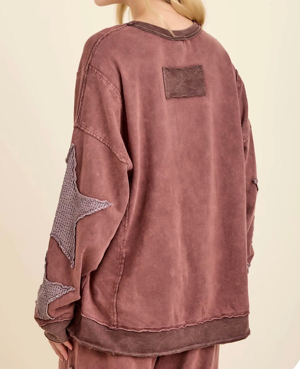 Casual Comfort Star Patch Top