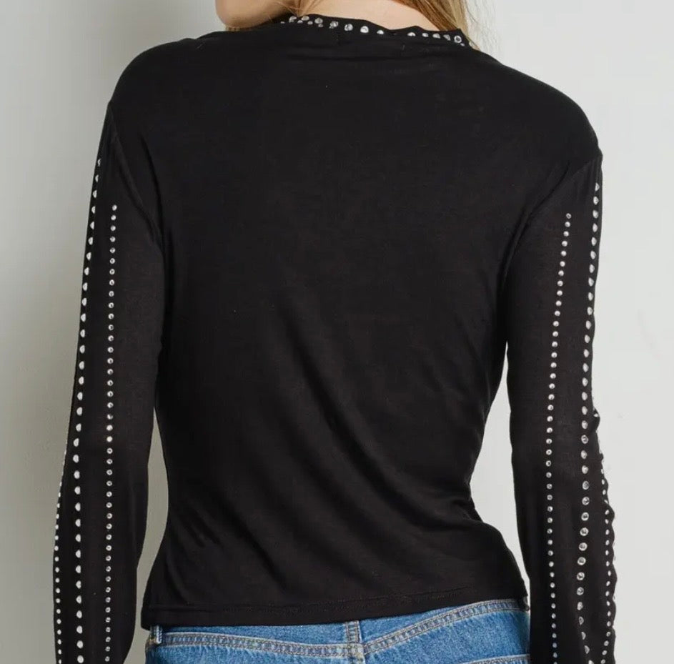 Time to Shine Rhinestone Top