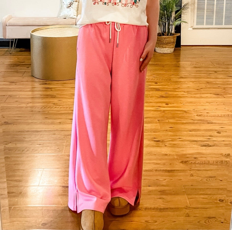 Short on Time Lounge Pants, Pink