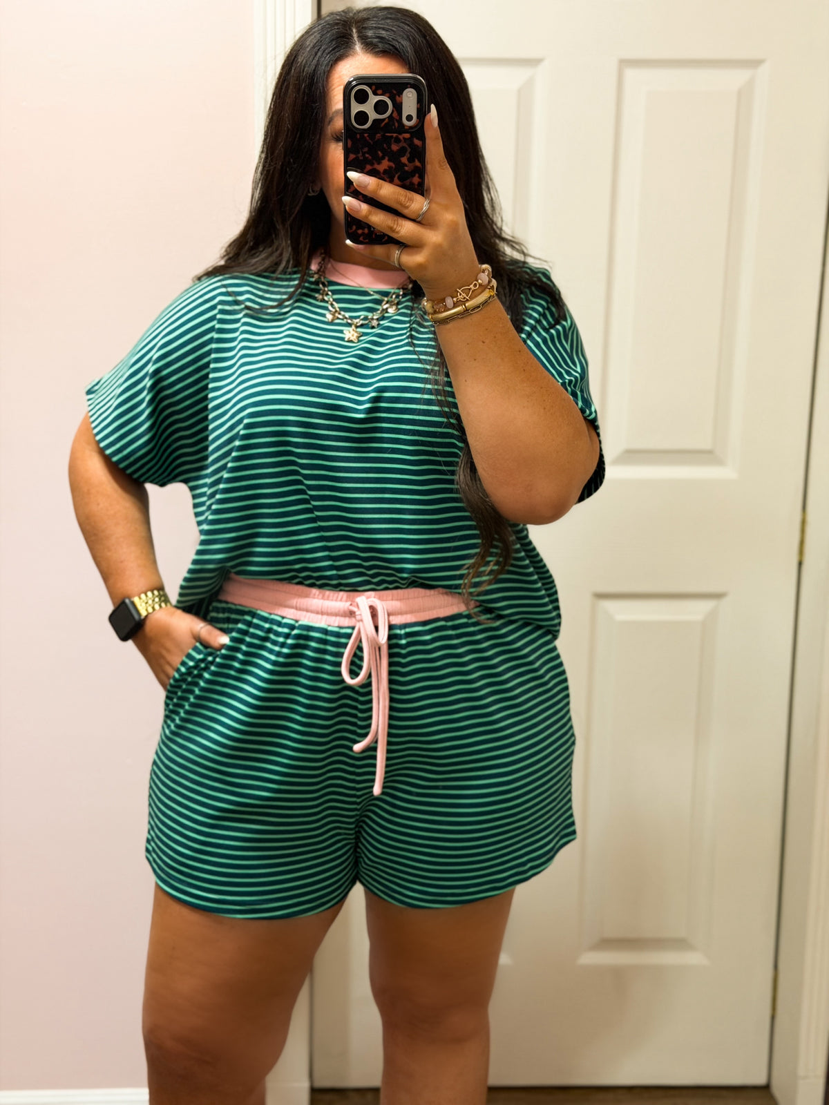 Bright Horizon Striped Two Piece Set