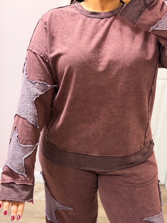 Casual Comfort Star Patch Top