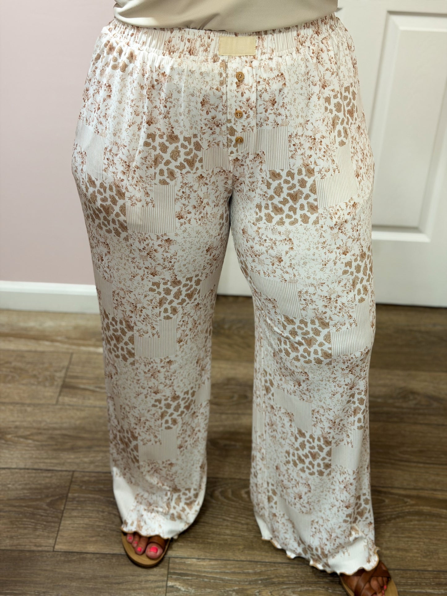 Easy Charm Patchwork Pants