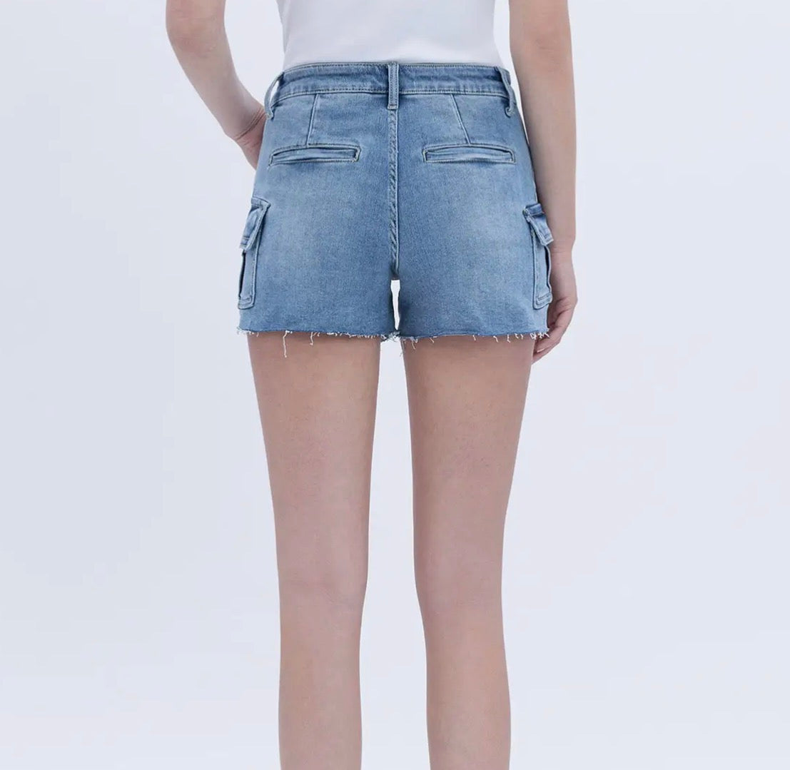Victoria High Rise Cargo Shorts
