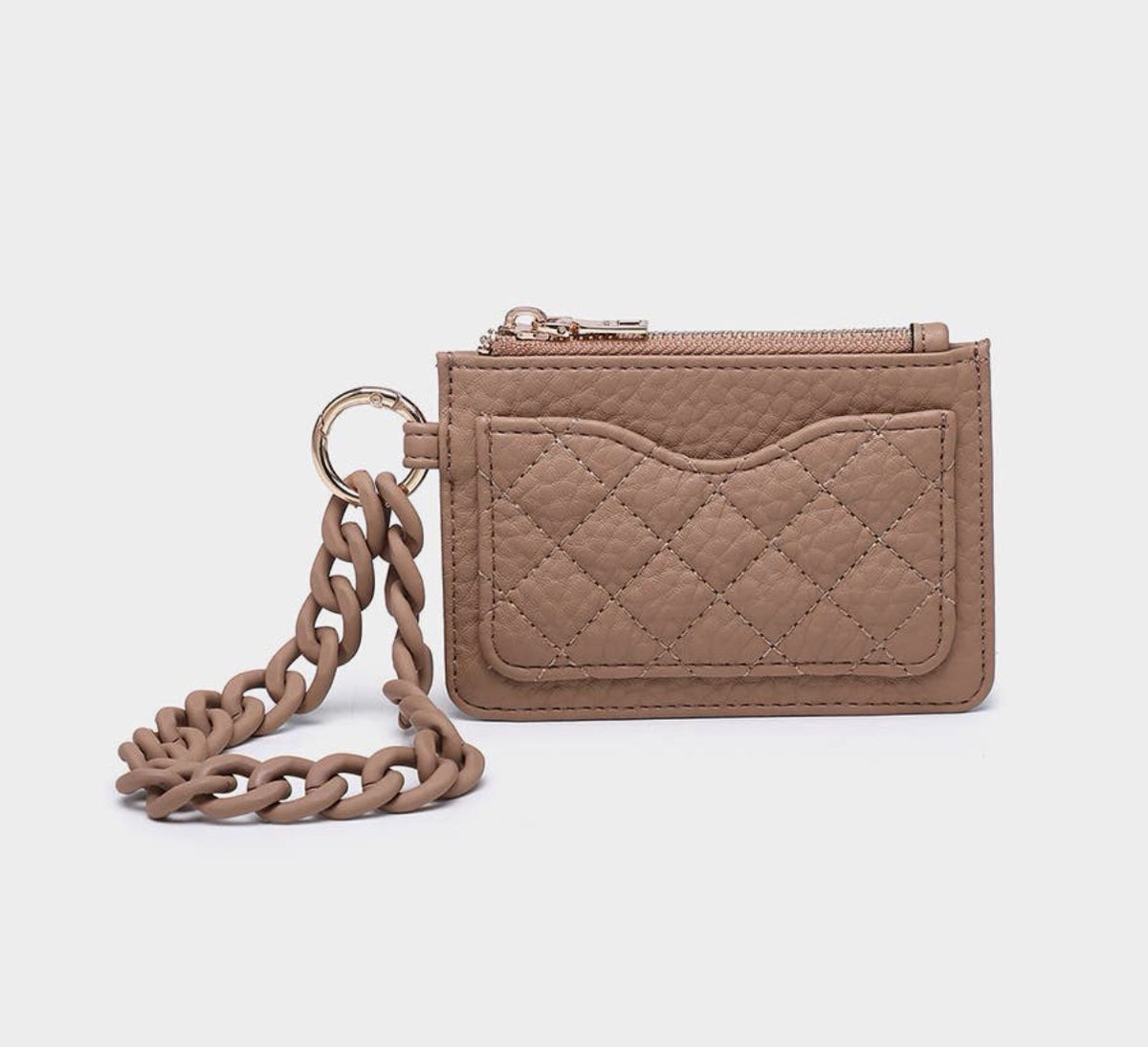 Rhodes Quilted Wallet w/Chain Bangle