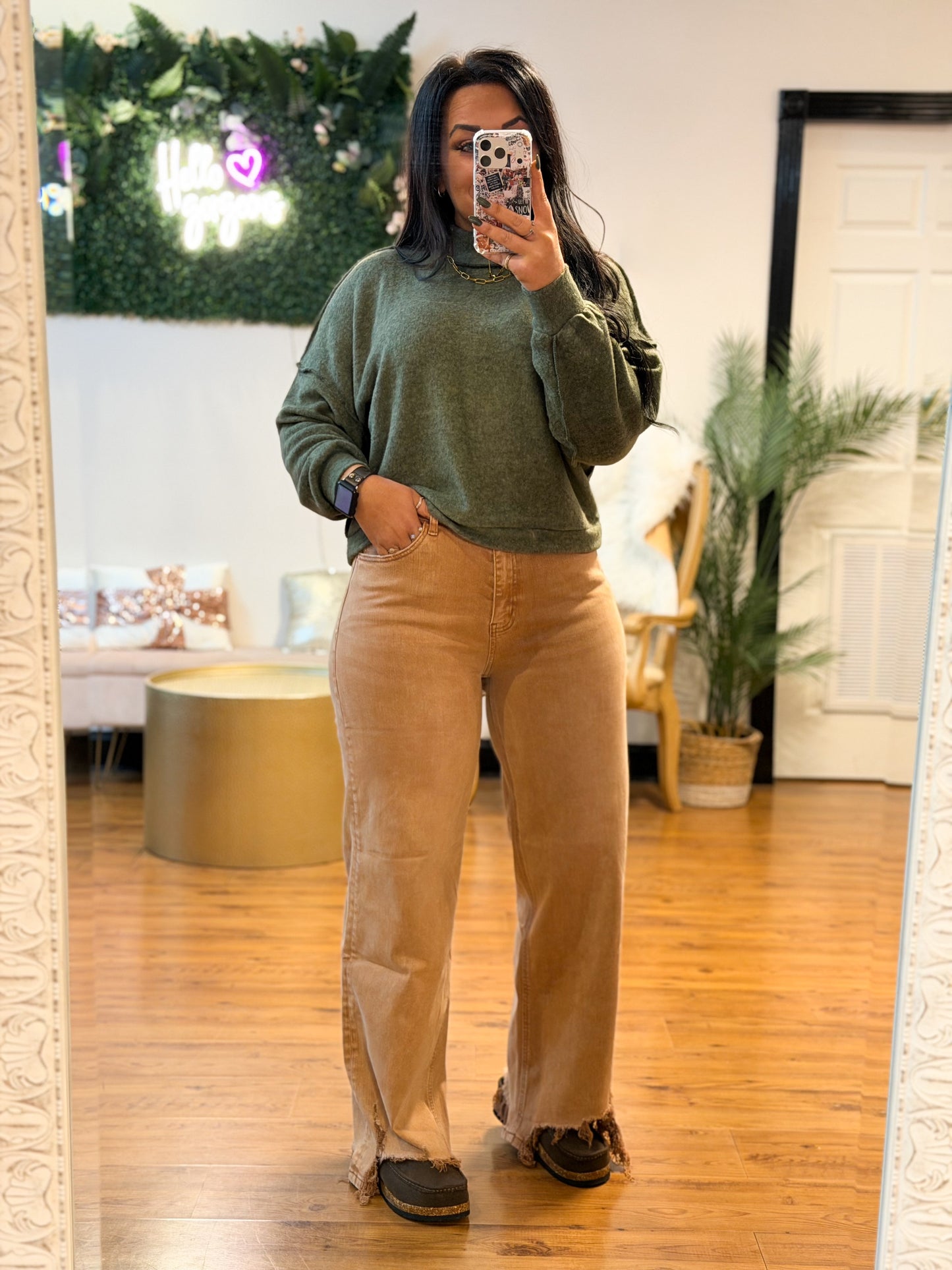 Vanna Distressed Hem Jeans